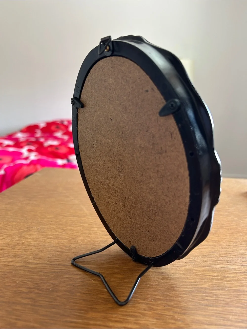 Vintage Mahogany and Gold Oval Picture Frame